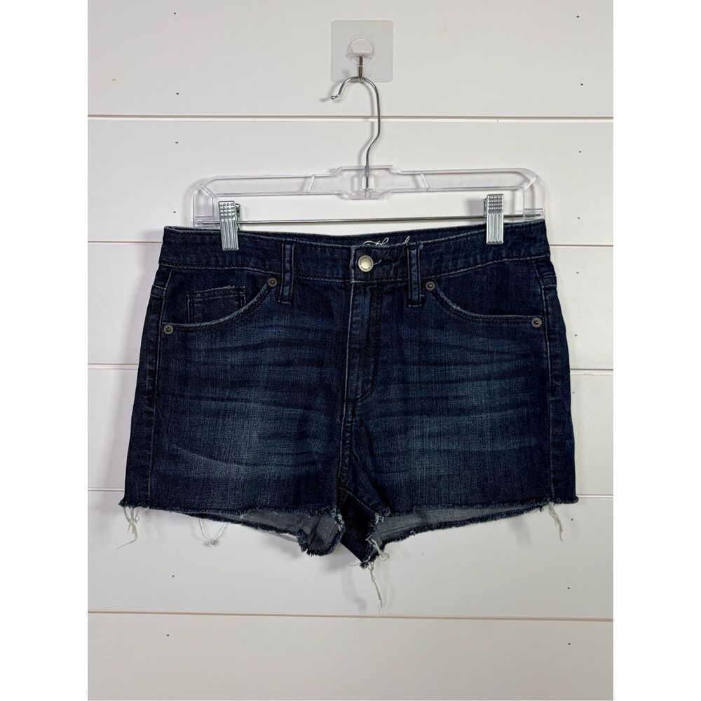 Universal Thread Women's Dark Wash High Rise Denim Cut Off Shorts Blue Size 6/28